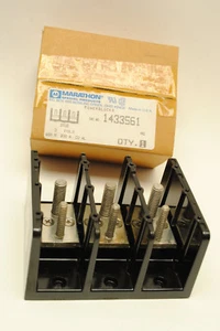 Marathon Cat.No 1433561 Distribution Power Stud Block 3 Pole, 230 Amp, 600 Volt - Picture 1 of 8