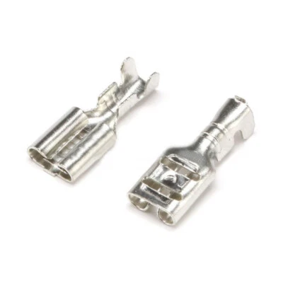 High Quality 4.8mm Spade Terminal Electrical Wire Crimp Connectors All Brass New - Image 1 of 2