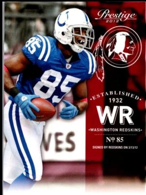 2012 Panini Prestige Pierre Garcon Washington Redskins #85 - Image 1 of 2