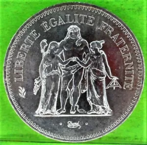UNC, FRANCIA, 50 franchi, 1977, argento - Foto 1 di 2
