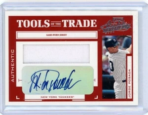2004 Playoff Memorabilia Tools of the Trade Relic Autograph Jorge Posada 13/20 - Picture 1 of 2