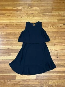 Banana Republic schwarz ärmellos Kleid Lagenlook Top sexy Etuikleid Gr. 12 - Bild 1 von 4