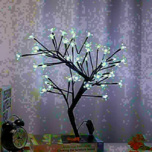 Xmas Cherry Blossom LED Tree Night Light Floor Lamp Holiday House Decoration - Picture 1 of 13