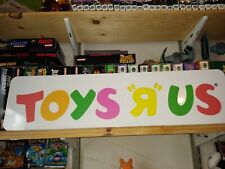 Toys R Us Aluminium Sign 6"x24" Big!  Retail display, TRU PROMO  