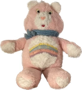 De colección Care Bear aspirante/se parece/feo-ojos googly-bufanda arco iris - Imagen 1 de 7