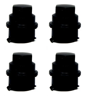 (4) CUBIERTAS DE TUERCAS NEGRAS CHEVY CHEVROLET COBALT 12X1.5 2005-2010 PARA TAPACUBOS Foto 1 de 2