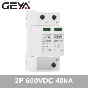 GEYA Surge Protector Protective Device DC 600V 2P 40kA Lighting Arrester Device - Picture 1 of 12
