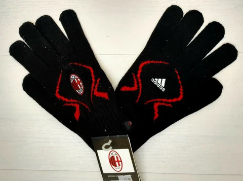 6318 adidas Acm AC Milan Glove Winter Gloves Unisex Football Serie A Running Cover