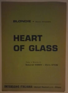 Blondie Debbie Harry heart of glass sheet music Italy - Picture 1 of 2