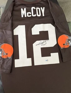 COLT MCCOY CLEVELAND BROWNS SIGNED CUSTOM JERSEY AUTOGRAPHED W/HOLOGR QR-COA 608 - Picture 1 of 6