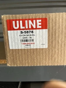 U-Line S-5878 4x8" 2Mil Beutel auf einer Rolle. 1500 Beutel/Rolle. S5878 ULINE (BIS 4) - Bild 1 von 4