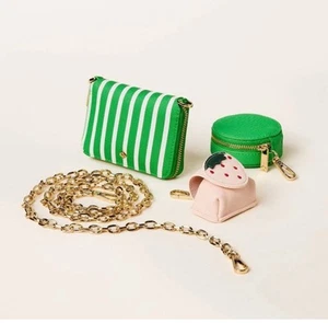 Stripe Mini Crossbody Bag kate spade new york x Target Green/White W Mini Bags - Picture 1 of 4