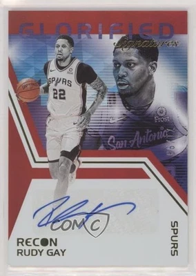 Panini Recon Glorified Signatures 2020-21 rojo 71/99 Rudy Gay #GS-RDG automático Foto 1 de 3