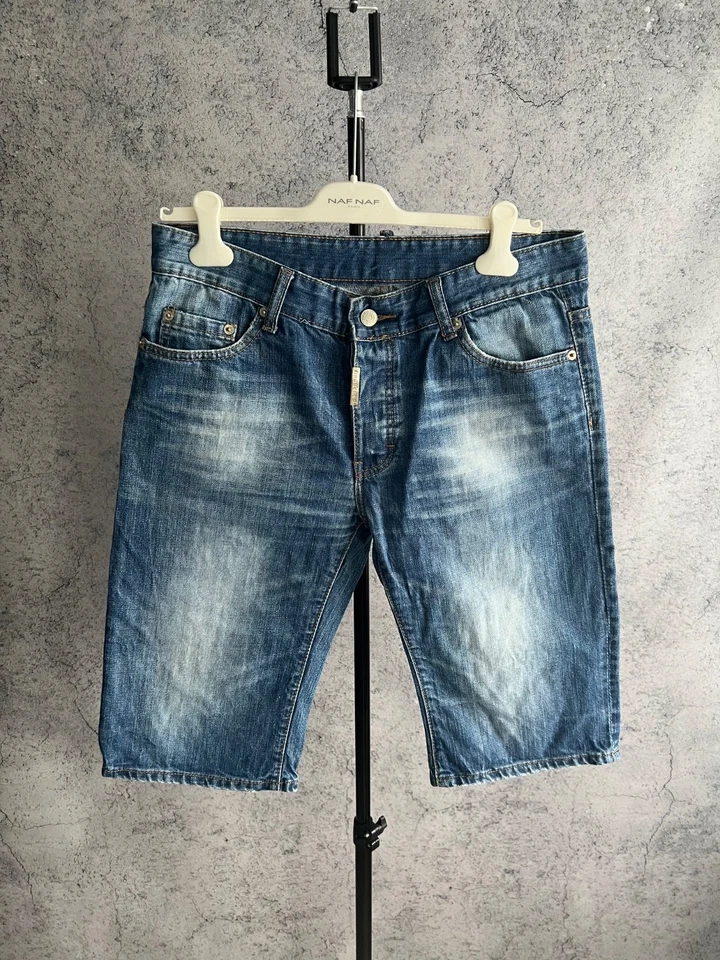 Pantalones Cortos Denim Dsquared2 Para Hombre Talla 34 Azul Lujo Foto 1 de 4