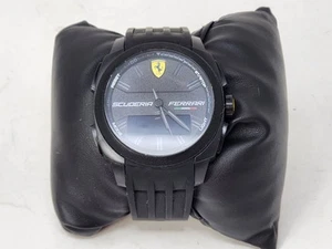 Ferrari Scuderia Ferrari 45mm Men's Watch Black, Rubber Band Ref SF.13.1.47.0084 - Picture 1 of 13