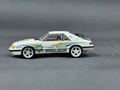 Johnny Lightning 1985 Ford Mustang SVO Custom Twin Peaks Police. - Image 1 of 4