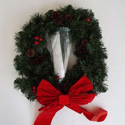 Плуг и очаг 16» окно венок со свечой Рождество 2011 83932 - Изображение 1 из 4