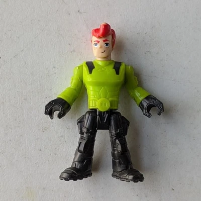 Fisher Price Imaginext 太空服探险者红头绿色 3 英寸可动人偶玩具 — 第 1/2 张图片