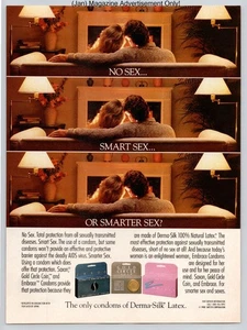 Derma Silk Latex Saxon Gold Circle Protection Vintage 1989 Advertisement - Picture 1 of 5