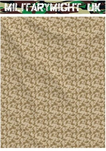 LONAS CAMUFLAJE MILITAR ESCALA 1 18/1 16 MODERNAS BRITÁNICAS DPM HOJA DIORAMA DESIERTO - Imagen 1 de 2