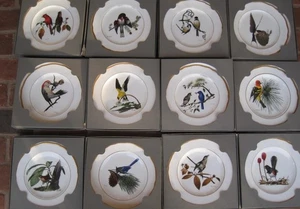 12 placas de coleccionista Spode Ray Harm American Songbird edición limitada caja certificado de autenticidad años 70 9 pulgadas - Imagen 1 de 19