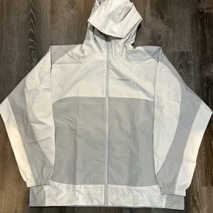 Storror Lightweight Tech Technical Jacket White/Gray Size Large Rare - Picture 1 of 6