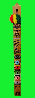 Flauta Tarka Inca Boliviana De Colección | Quena Tribal Andina Tallada a Mano | Arte Popular Foto 1 de 4