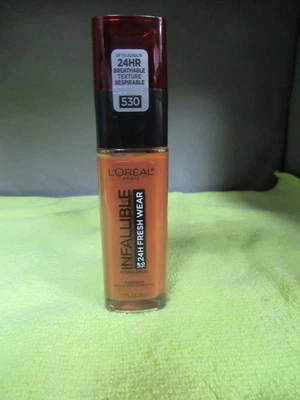 L'Oreal Paris  Infallible 24 Hour Fresh Wear Foundation Shade 530 DEEP AMBER - Image 1 of 2
