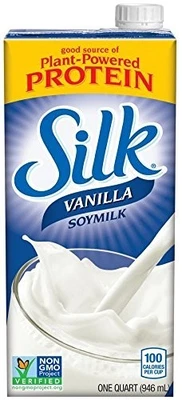 Soy Milk, Vanilla, Non-GMO, Free of dairy, lactose casein 32 FL OZ (Pack of 12) - Image 1 of 4