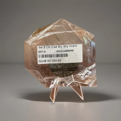 1977-D Ike Dollar, Copper-Nickle Clad, Big Sky Hoard Denver Mint - Image 1 of 2
