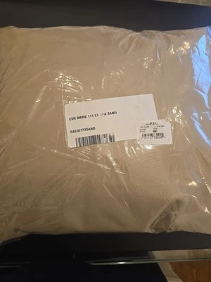 Restoration Hardware Marbella 110.5 in Luxe Outdoor Sofa Cover Sand New - Image 1 of 4