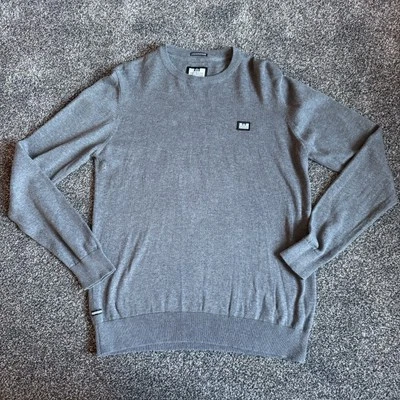 Weekend Offender Grey 100% Cotton Melange Sweatshirt Size Mens Large - Image 1 of 4