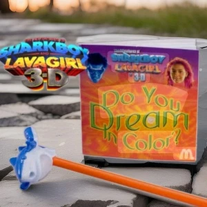 Sharkboy Lavagirl 3D McDonald's Happy Meal giocattolo libretto matite 7 topper squalo #7 - Foto 1 di 3