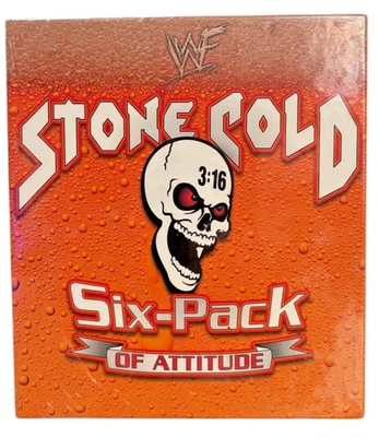 WWE WWF Stone Cold Steve Austin Six Pack of Attitude VHS Box Set w/Bonus  Shirt - Image 1 of 4
