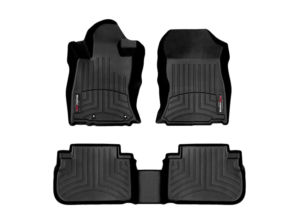 WeatherTech FloorLiner for 2019-2024 Subaru Forester - 1st & 2nd Row, Black - Image 1 of 4