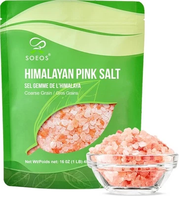 Himalayan Pink Salt, Coarse Grain, 16 oz (1 Pound), Pink Himalayan Sea Salt - Image 1 of 4