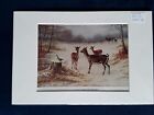 Fallow Deer In Winter - Print 1935