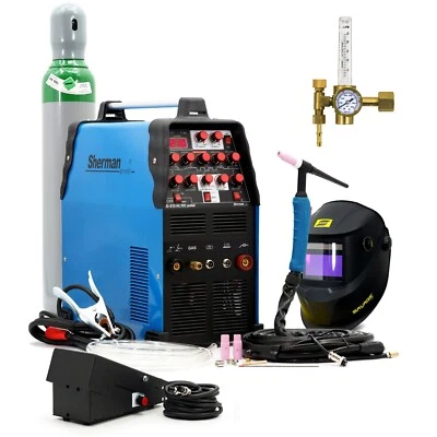 SET Sherman™ WIG/TIG Schweißgerät Pulse 200Amp AC/DC Aluminium Rostfreier INOX - Bild 1 von 4