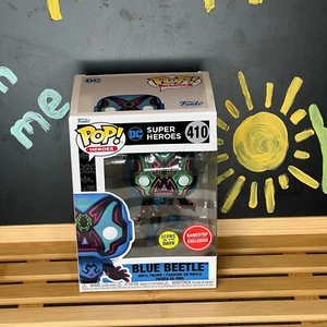 Funko Pop Heroes #410 - DC Super Heroes - Blue Beetle (Day of the Dead - Picture 1 of 4