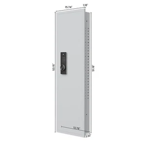 In Wall Gun Safe with Digital Panel Adjustable Shelves for Firearms and - Picture 1 of 12