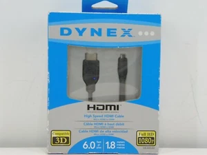 Dynex HDMI cable (inv744c1) 6.0 feet long/1.8meters - Picture 1 of 3