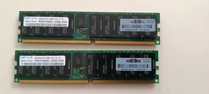 Lot 2x 4Go RAM DDR2 ECC Registered PC2-4200R 533MHz Samsung – Serveur – 8 Go - Photo 1/2