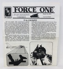 AMT Ertl 1/12 F-16 Cockpit #8693 MANUAL ONLY