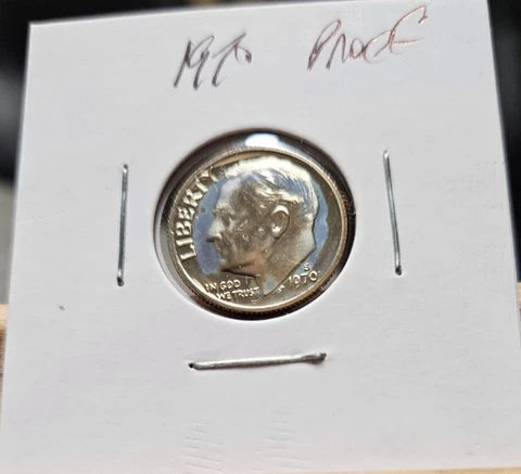 1970-S Proof Roosevelt Dime San Francisco Actual Coin Pictured Cover
