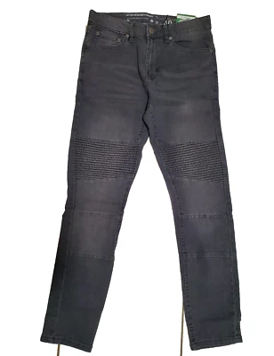 Pantalones de mezclilla LRG para hombre ajustados de motociclista ajustados elásticos de algodón nuevos con etiquetas grises Foto 1 de 4