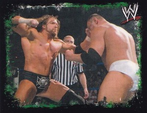 Triple H HHH 2009 Topps WWE Rivals Album Stickers Card #169 Spanish Version DX
