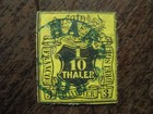 Hannover Mi.-Nr. 5 mit blauem Stempel HARBURG (-G4)