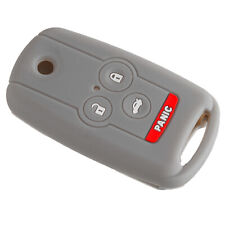 Gray Car Smart Key Fob Cover Shell fit for Acura TL TSX ZDX MDX Honda Accord