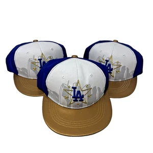 Menge 3 LA Los Angeles Dodgers Stadium Gewinnspiel QCells SnapBack Gold Krempe Stern - Bild 1 von 15