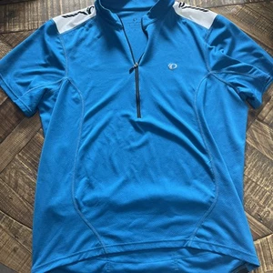 Pearl Izumi XL Cycling Jersey Blue 3 Pocket 1/2 Zip Pullover - Picture 1 of 4